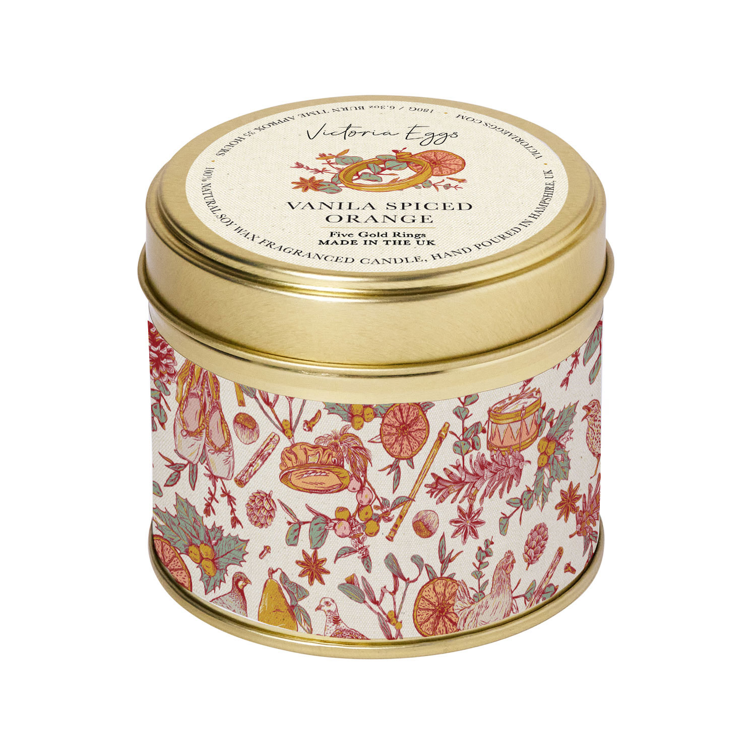 Five Gold Rings - Vanilla Candle
