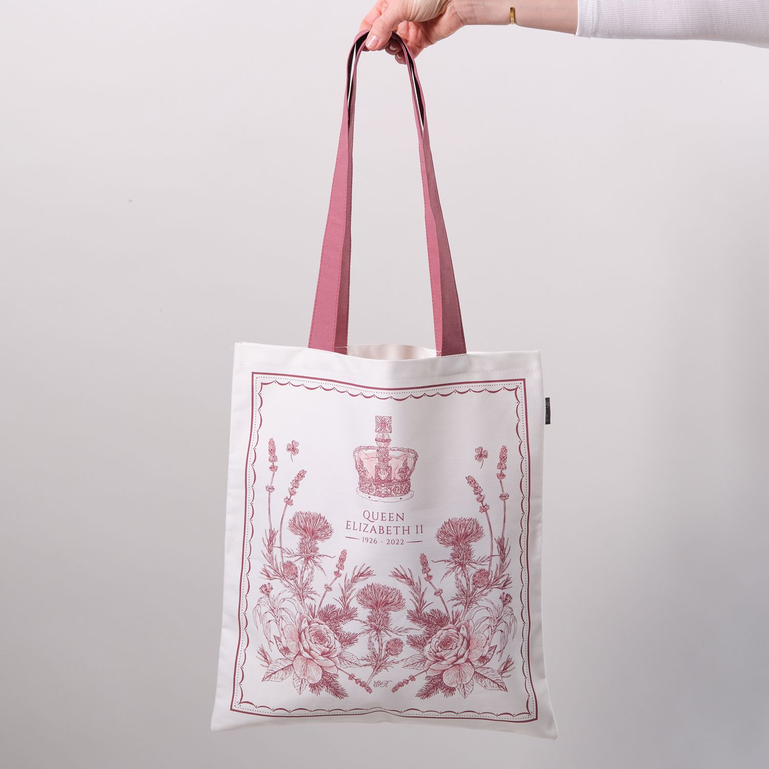 Queen Elizabeth II Commemorative Canvas Bag Front