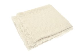 Soft Weave Throw Cream 127x152cm