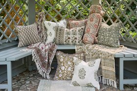 Arts & Crafts In Pink Green Cushions Mid Res