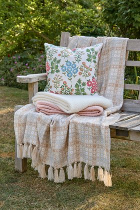 Kielder throw, soft weave throw and Ambleside cushion
