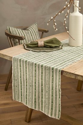 Stockholm Stripe Green Table