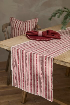 Stockholm Stripe Red Table