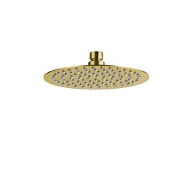 Bathroom Mountain 200mm Brushed Brass Round Shower Head