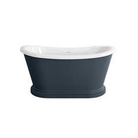 Mayfair 1500mm Inky Blue Freestanding Roll Top Slipper Bath