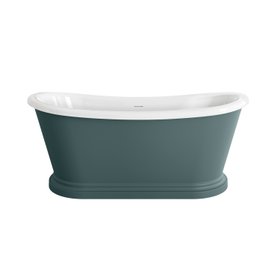 Mayfair 1700mm Midnight Green Freestanding Roll Top Slipper Bath