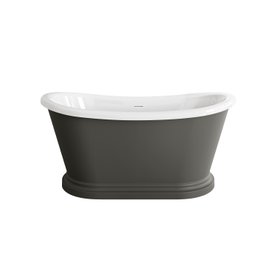 Mayfair 1500mm Graphite Grey Freestanding Roll Top Slipper Bath