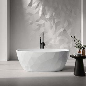 Ealing 1700mm Matt White Freestanding Bath