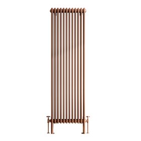 Athens Antique Copper Double Column Vertical Traditional Radiator 1800x560mm from Bathroom Mountain