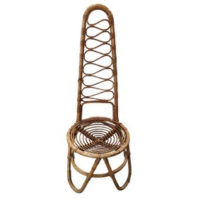 Mid-Century Modern Bamboo and Rattan French Riviera Chair, 1960s