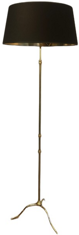 NEOCLASSICAL STYLE ADJUSTABLE BRASS FLOOR LAMP