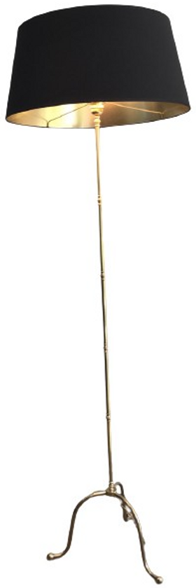 NEOCLASSICAL STYLE BRASS FLOOR LAMP