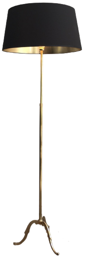 NEOCLASSICAL ADJUSTABLE BRASS FLOOR LAMP