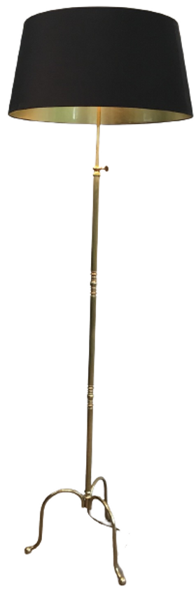 NEOCLASSICAL ADJUSTABLE BRASS FLOOR LAMP