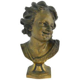 19th Century French Bronze Bust Statue