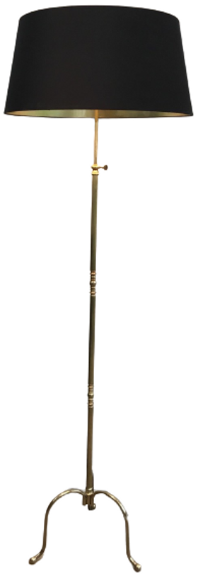 NEOCLASSICAL STYLE BRASS FLOOR LAMP. FRENCH. 1940S