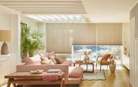 HILLARYS HOUSE BEAUTIFUL COLLECTION PLEATED BLINDS HAVEN ROSE