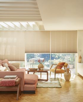 HILLARYS HOUSE BEAUTIFUL COLLECTION PLEATED BLINDS HAVEN ROSE