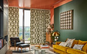 HILLARYS JONATHAN ADLER COLLECTION CURTAINS IN VALLAURIS CAMO