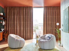 HILLARYS JONATHAN ADLER CURTAINS IN INKDROP COPPER