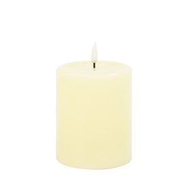 Ember™ Ivory LED Chapel Pillar Candle with Large Wax Pooling Effect
