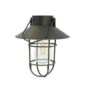 Antique Black Fisherman Solar Hanging Lantern