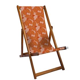 Panama Palm Deckchair Orange