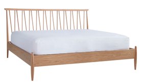 ercol Winslow Superking Bed in a Clear Natural Finish - Cutout Angle