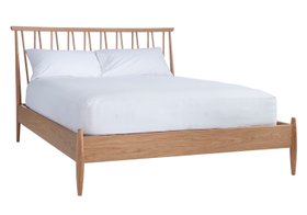 ercol Winslow Kingsize Bed in a Clear Natural Finish - Cutout Angle