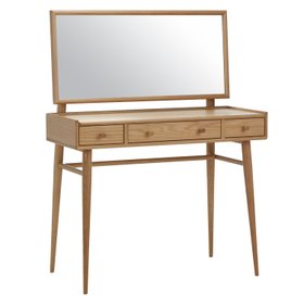 ercol Winslow Dressing Table in a Clear Natural Finish - Cutout Angle