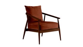 ercol Aldbury Chair Upholstered in a Dark finish - Cutout Angle