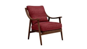 ercol Marino Chair Upholstered in a Dark Finish - Cutout Angle