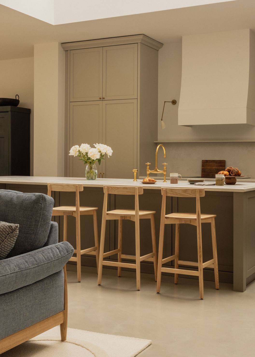 ercol Lara Counter Stood in a Clear Natural finish