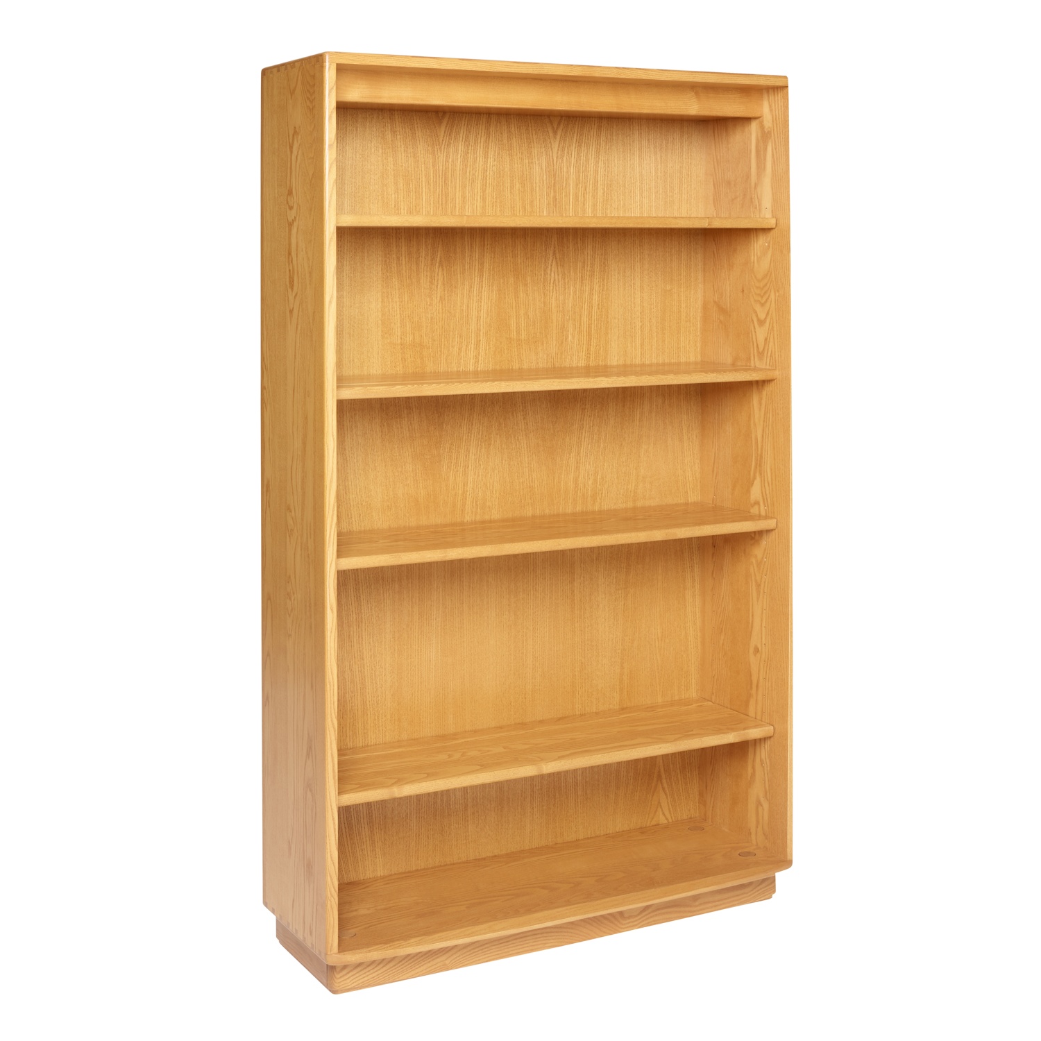 ercol Windsor Medium Bookcase in a Light Finish - Cutout Angle