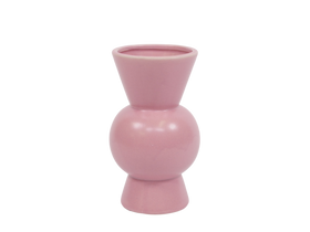 The Round Contemporary Vase in Pink 