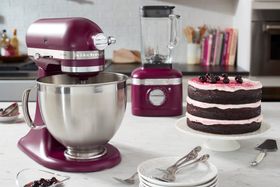 KitchenAid Colour of the Year 2022 - Beetroot.   Artisan Tilt-Head 4.8L Stand Mixer  and  Artisan K400 Blender