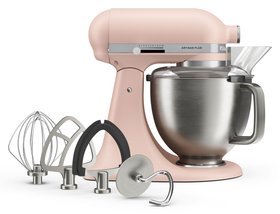 KitchenAid Artisan Plus Stand Mixer Feather Pink Cut