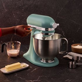 KitchenAid Artisan Plus Stand Mixer Mint Julep Lifestyle