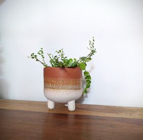Bohemian Orange Planter