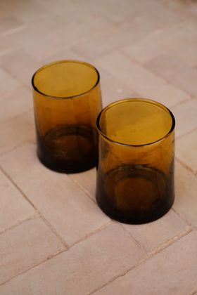 BELDI GLASSES BROWN (PACK OF SIX)