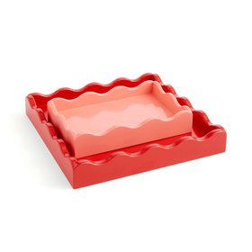 Sophie Robinson Set of 2 Wavy Edge Trays