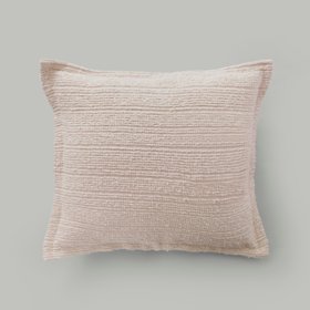 Textured Boucle Stripe Cotton Square Cushion