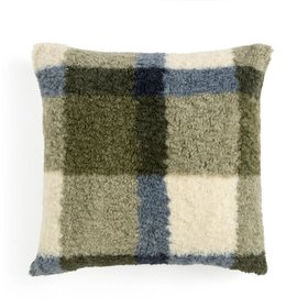 Check Cushion 43x43 Olive