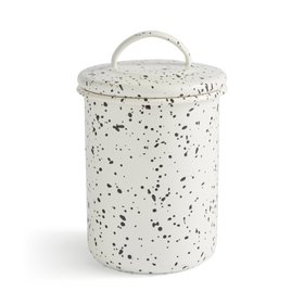 Salvage enamel storage speckled