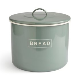 Salvage green bread bin