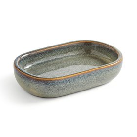 Amalfi Reactive Glaze Soap Dish Green