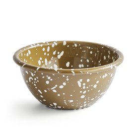 Salvage Enamel Large Nibble Bowl 500ml Olive