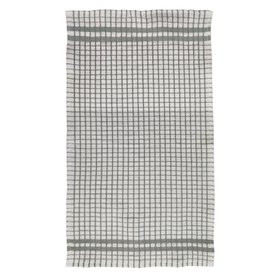 Portobello Mayland Checked Tea Towel grey
