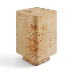 Seana Side Table Burl Wood Veneer
