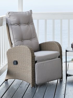 Garden lounge chair STORD natural